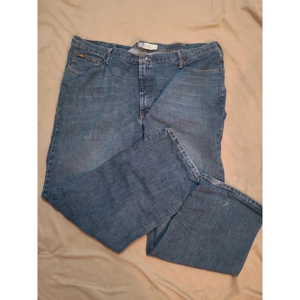 Lee Premium Select Men's Relaxed Straight Leg Denim Blue Jeans 48x32